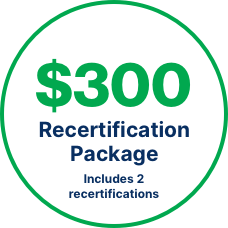 Recertification Package For 300$